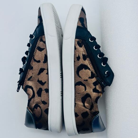 OLD SOLE Leopard Leather animal print GIRLS Kids 3.5 - 34 euro Quality excellent - Picture 2 of 16